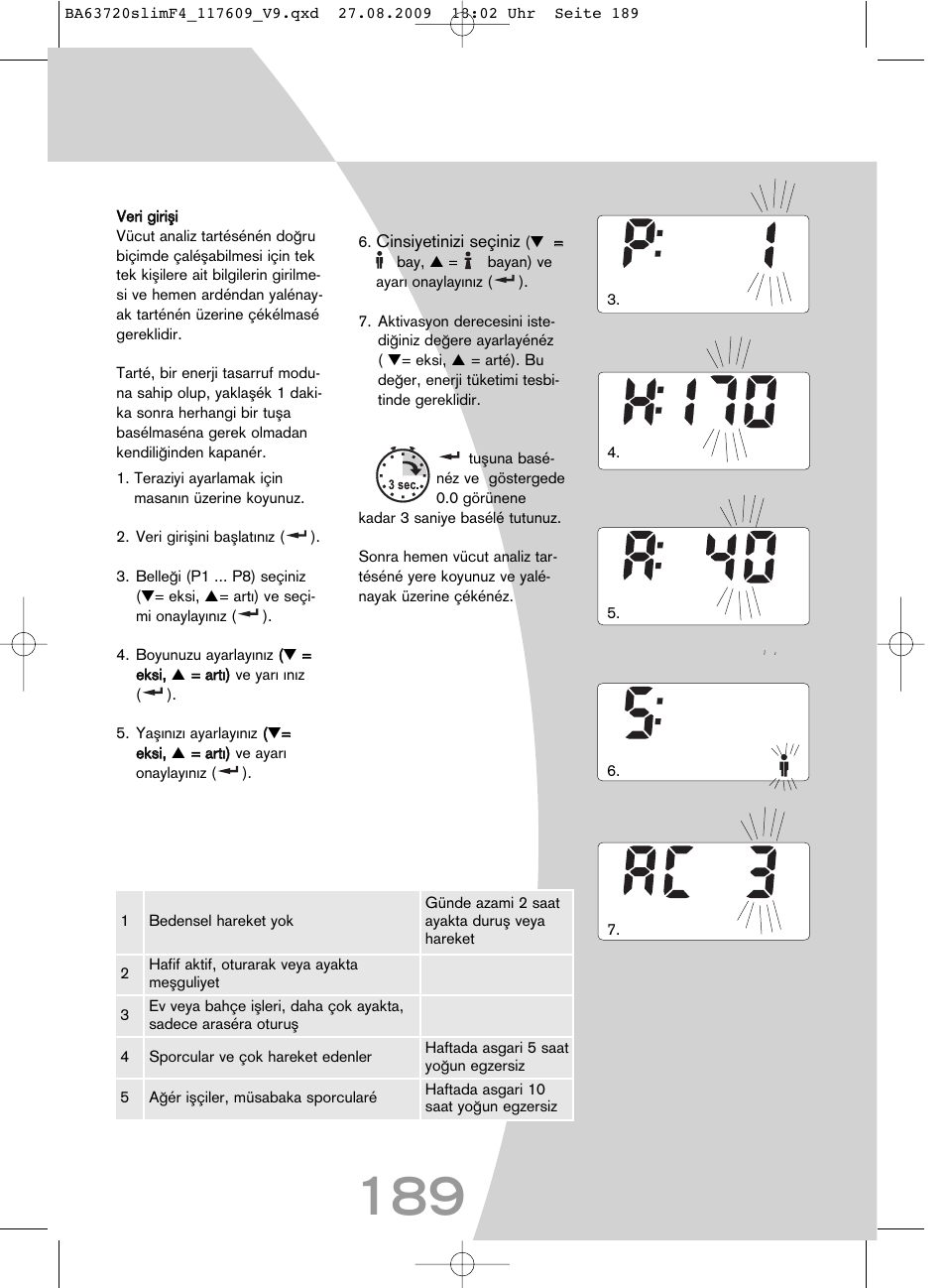 SOEHNLE Body Balance Slim F4 User Manual | Page 189 / 240