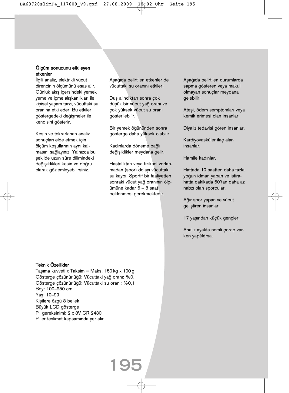 SOEHNLE Body Balance Slim F4 User Manual | Page 195 / 240