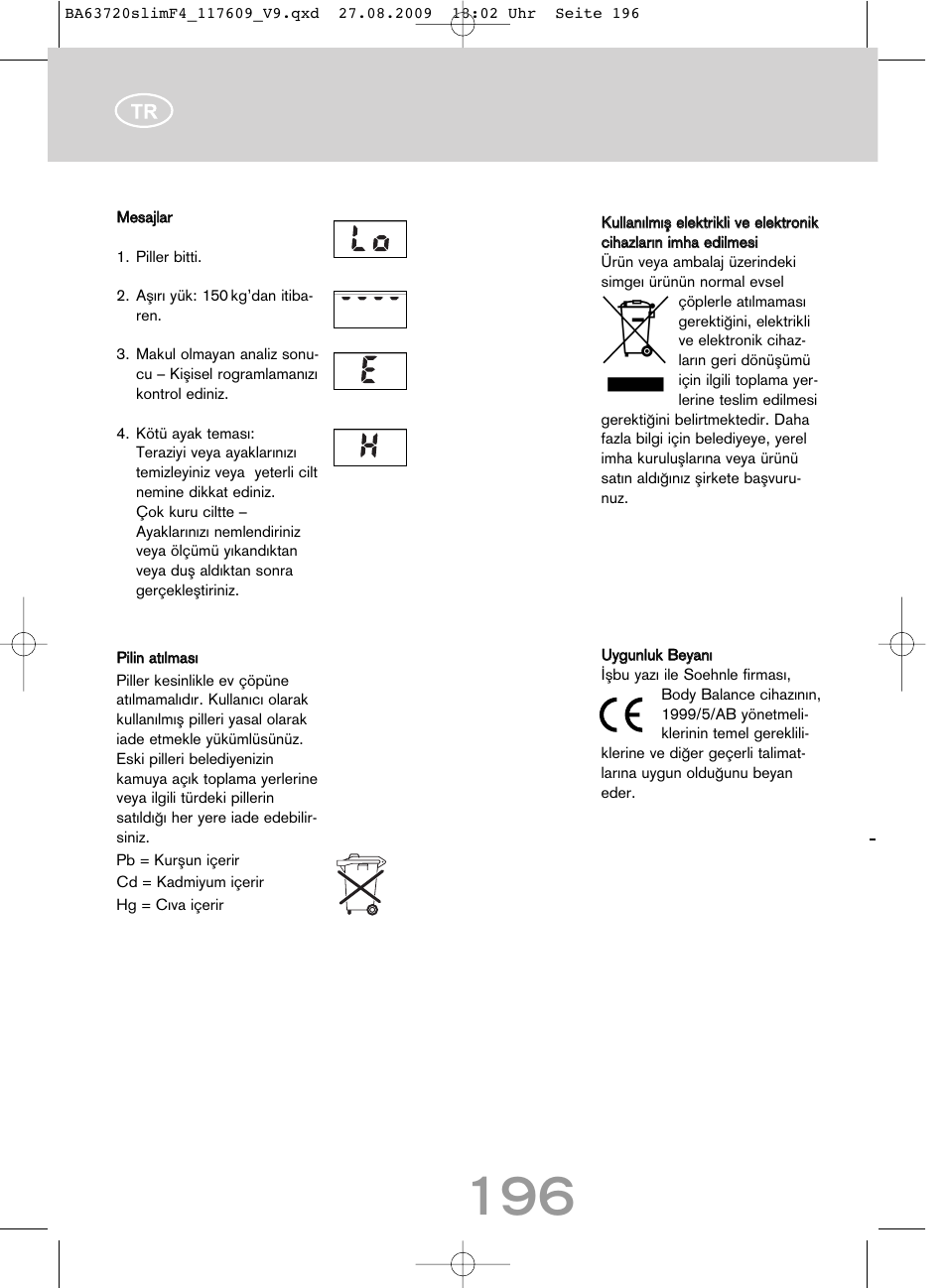 SOEHNLE Body Balance Slim F4 User Manual | Page 196 / 240