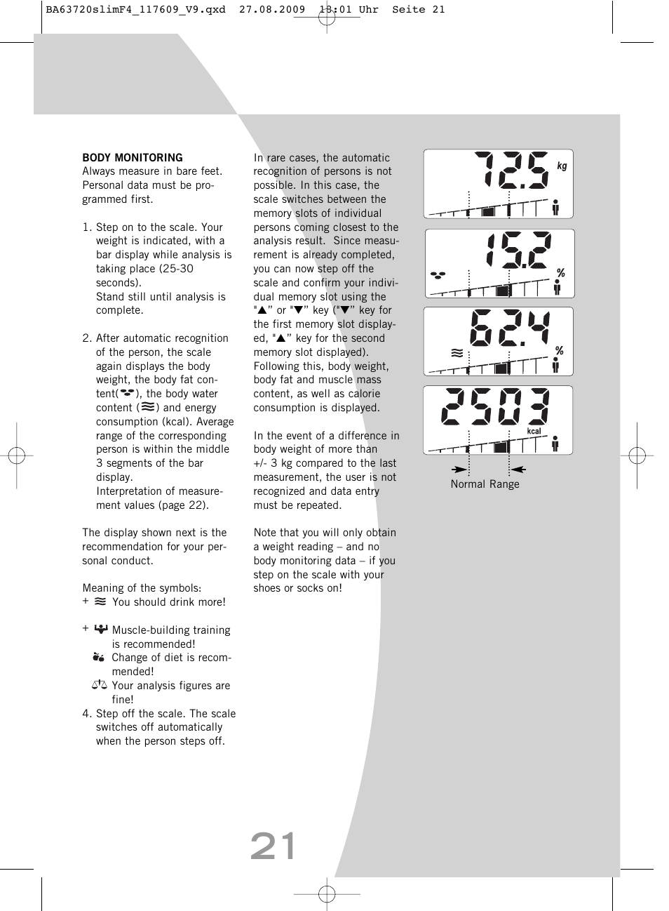 SOEHNLE Body Balance Slim F4 User Manual | Page 21 / 240