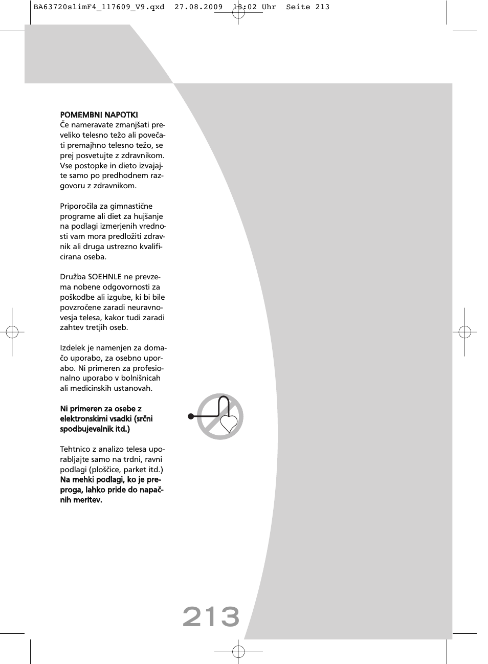 SOEHNLE Body Balance Slim F4 User Manual | Page 213 / 240