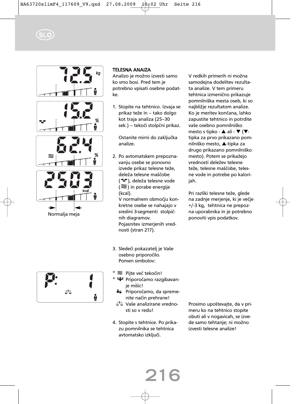 SOEHNLE Body Balance Slim F4 User Manual | Page 216 / 240