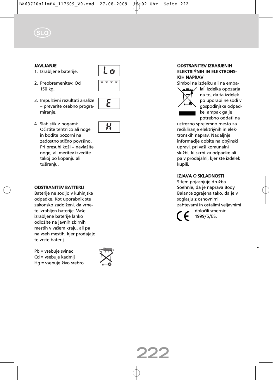 SOEHNLE Body Balance Slim F4 User Manual | Page 222 / 240
