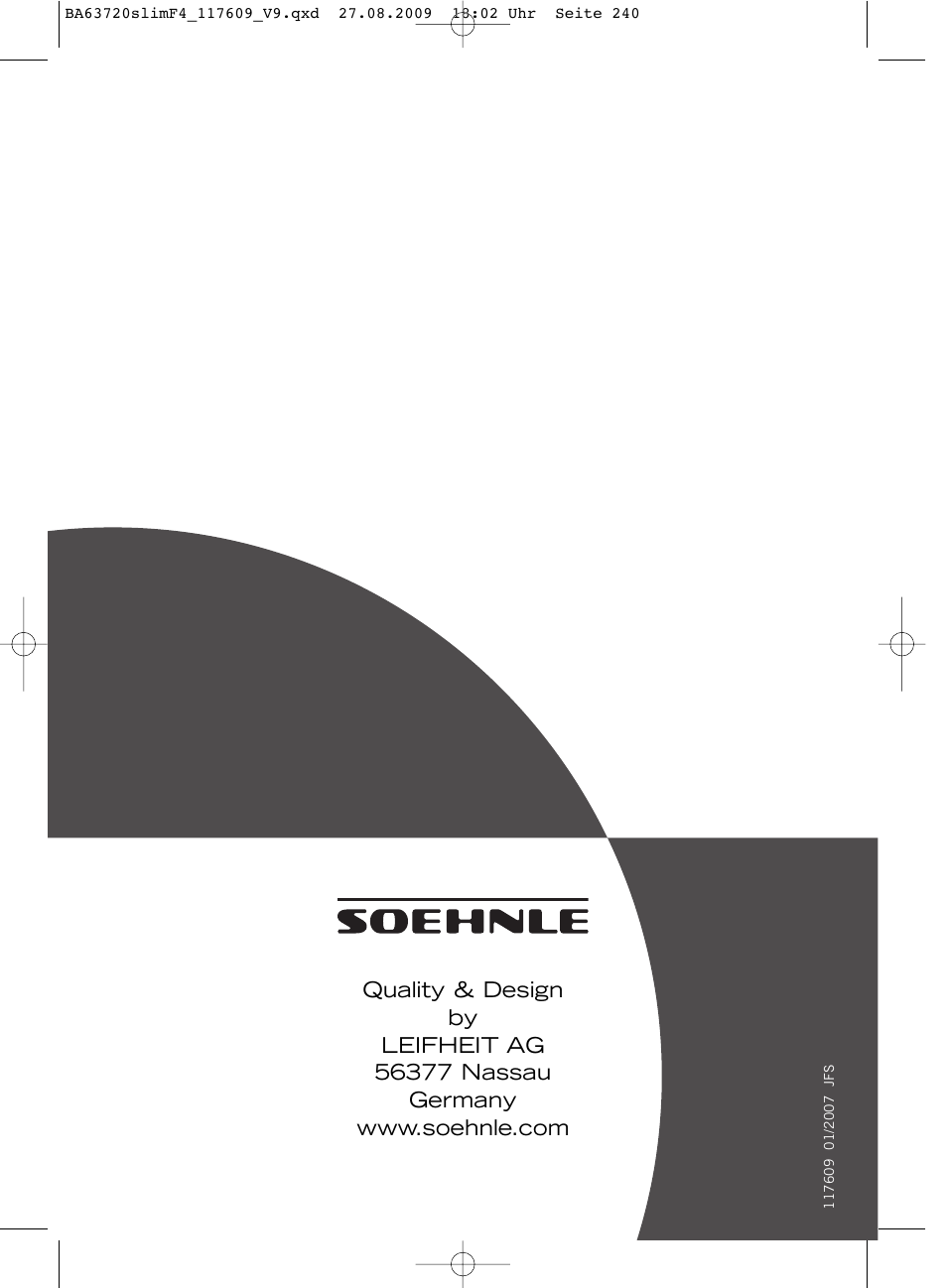 SOEHNLE Body Balance Slim F4 User Manual | Page 240 / 240