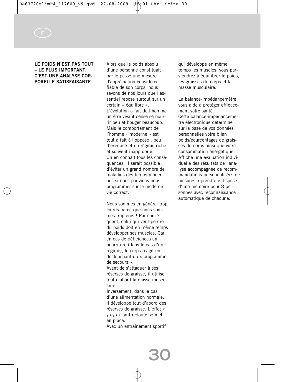 SOEHNLE Body Balance Slim F4 User Manual | Page 30 / 240