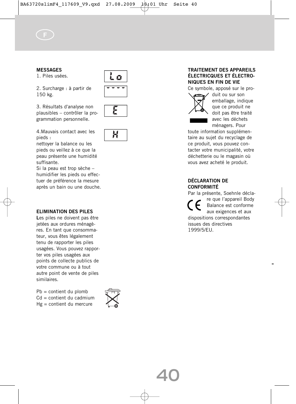 SOEHNLE Body Balance Slim F4 User Manual | Page 40 / 240