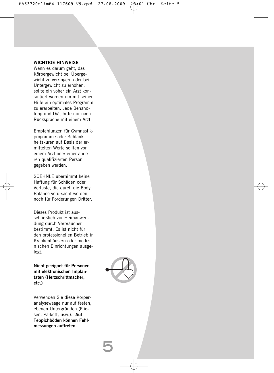 SOEHNLE Body Balance Slim F4 User Manual | Page 5 / 240