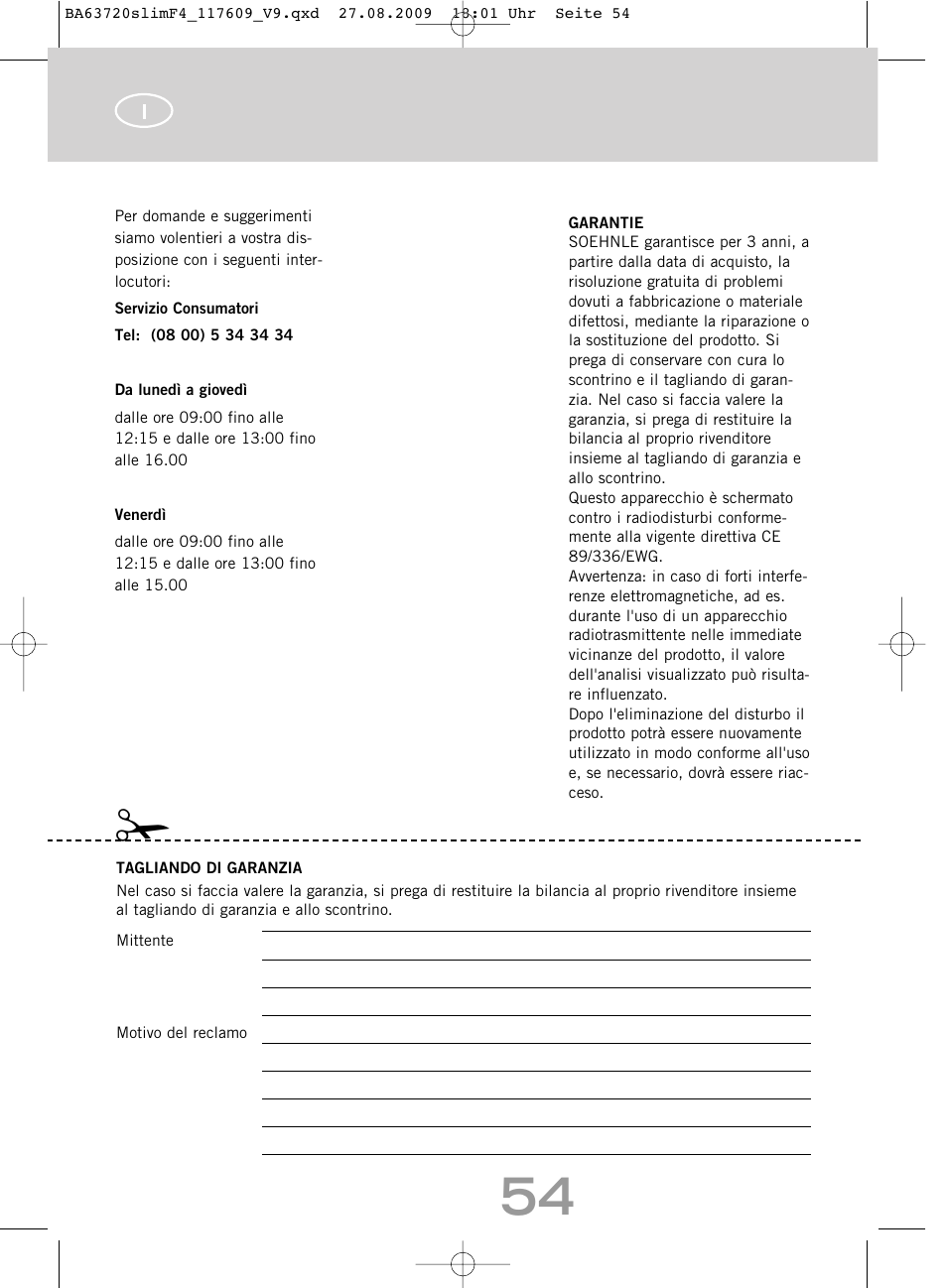 SOEHNLE Body Balance Slim F4 User Manual | Page 54 / 240