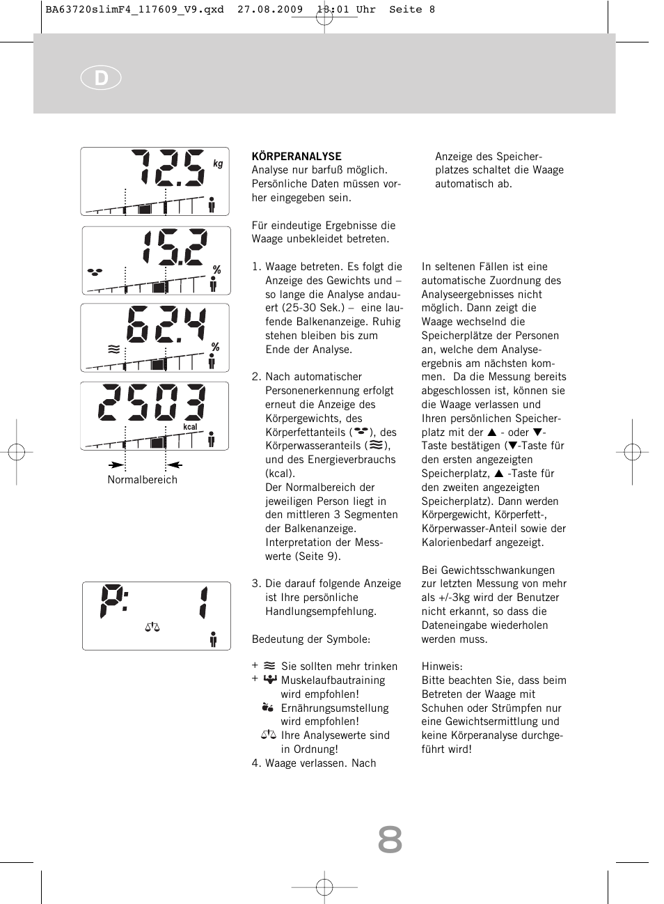 SOEHNLE Body Balance Slim F4 User Manual | Page 8 / 240