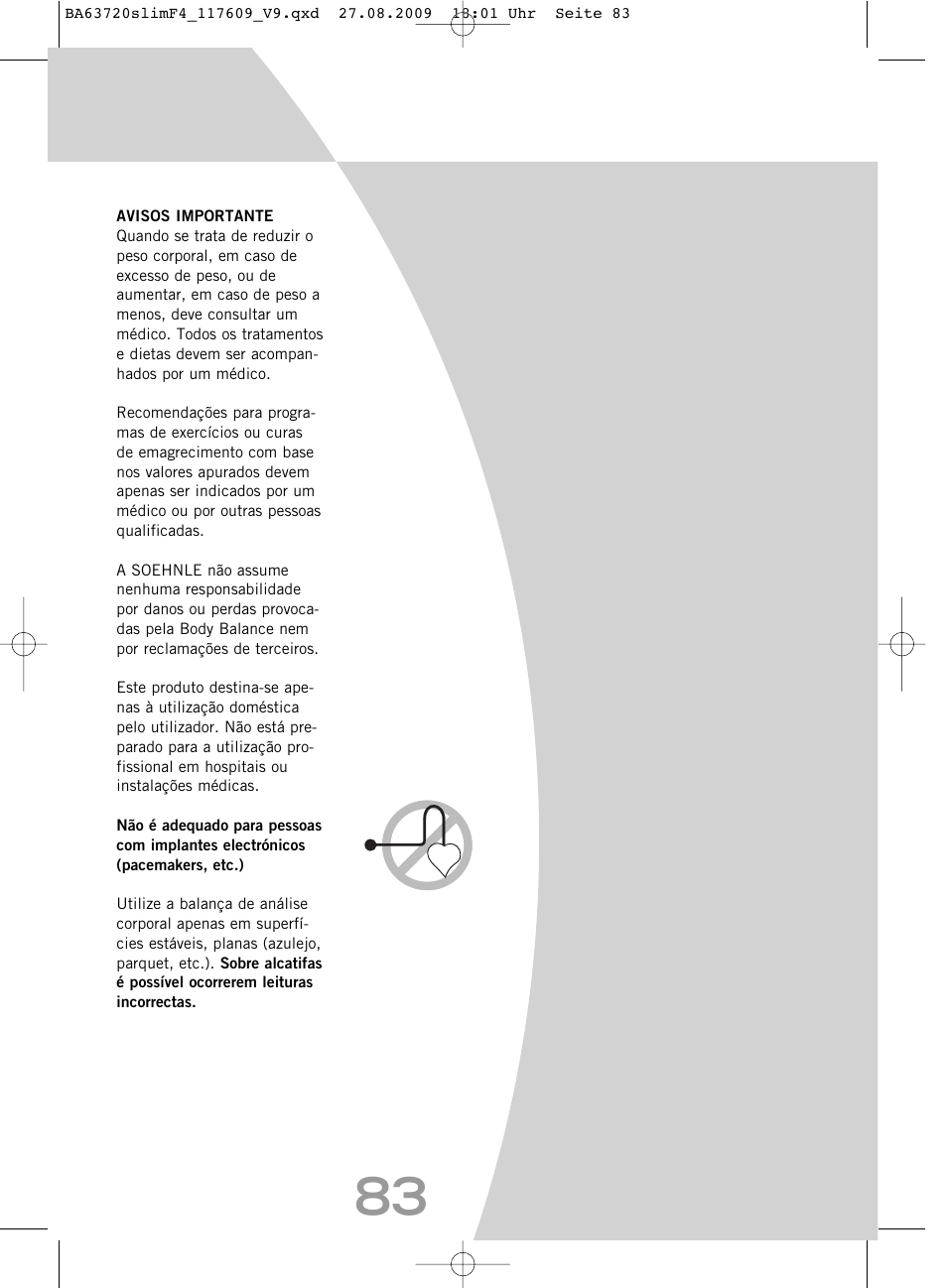 SOEHNLE Body Balance Slim F4 User Manual | Page 83 / 240