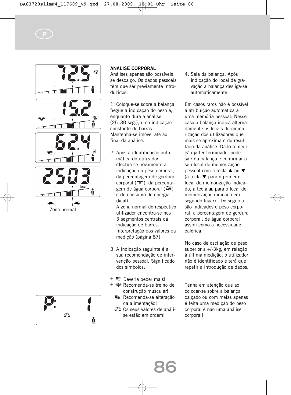SOEHNLE Body Balance Slim F4 User Manual | Page 86 / 240