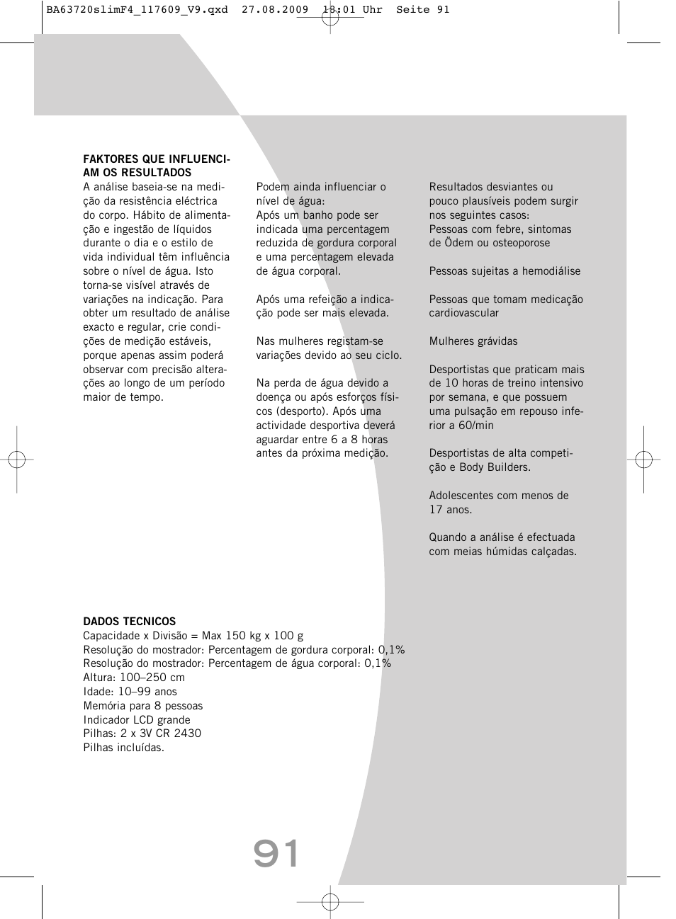 SOEHNLE Body Balance Slim F4 User Manual | Page 91 / 240