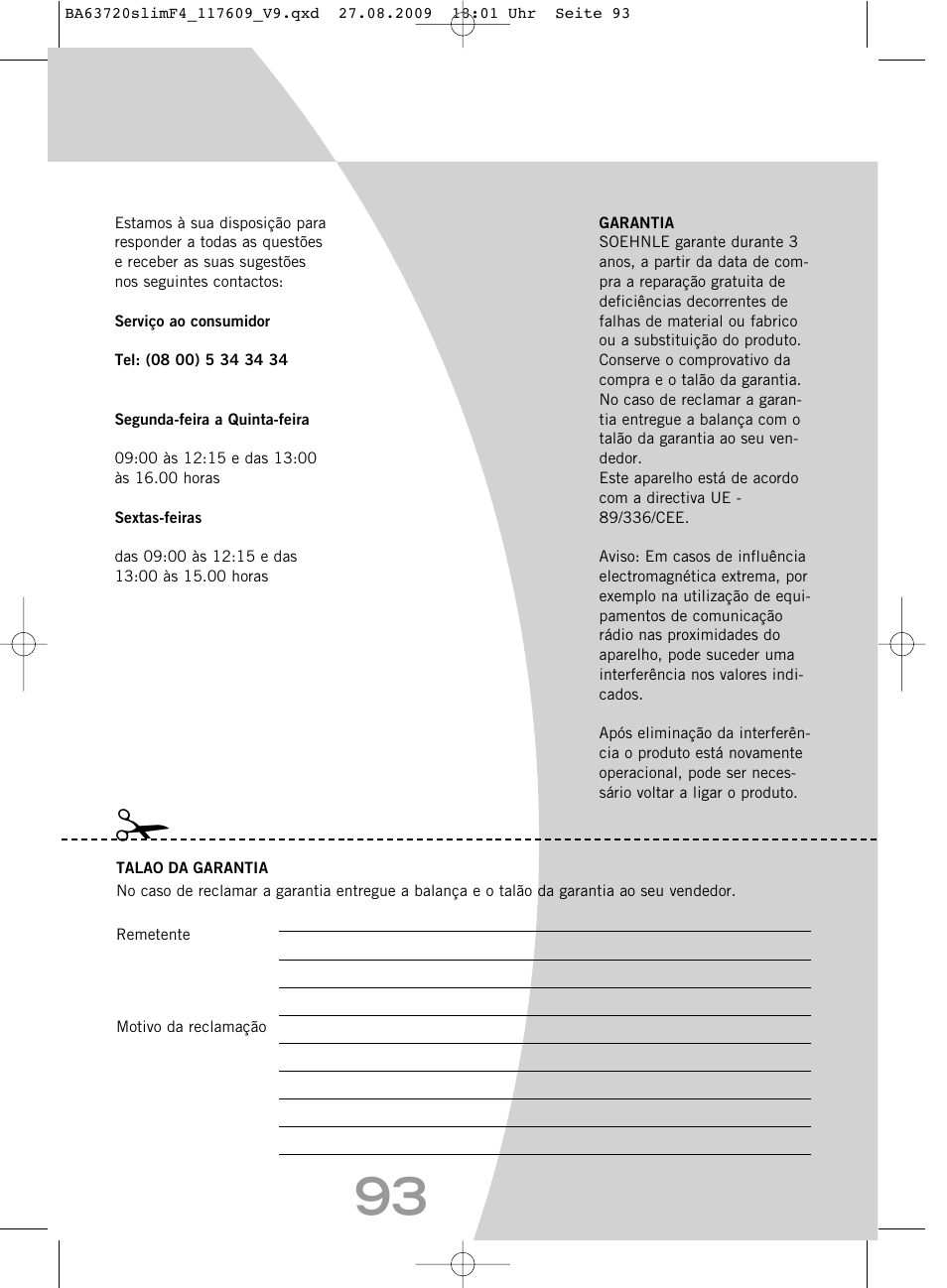 SOEHNLE Body Balance Slim F4 User Manual | Page 93 / 240