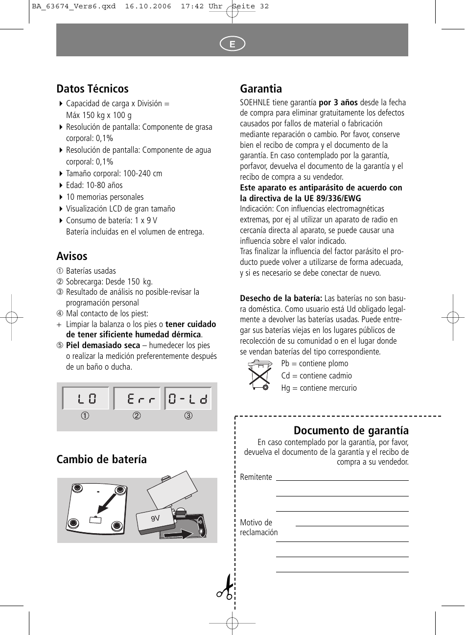 SOEHNLE Volga User Manual | Page 32 / 96