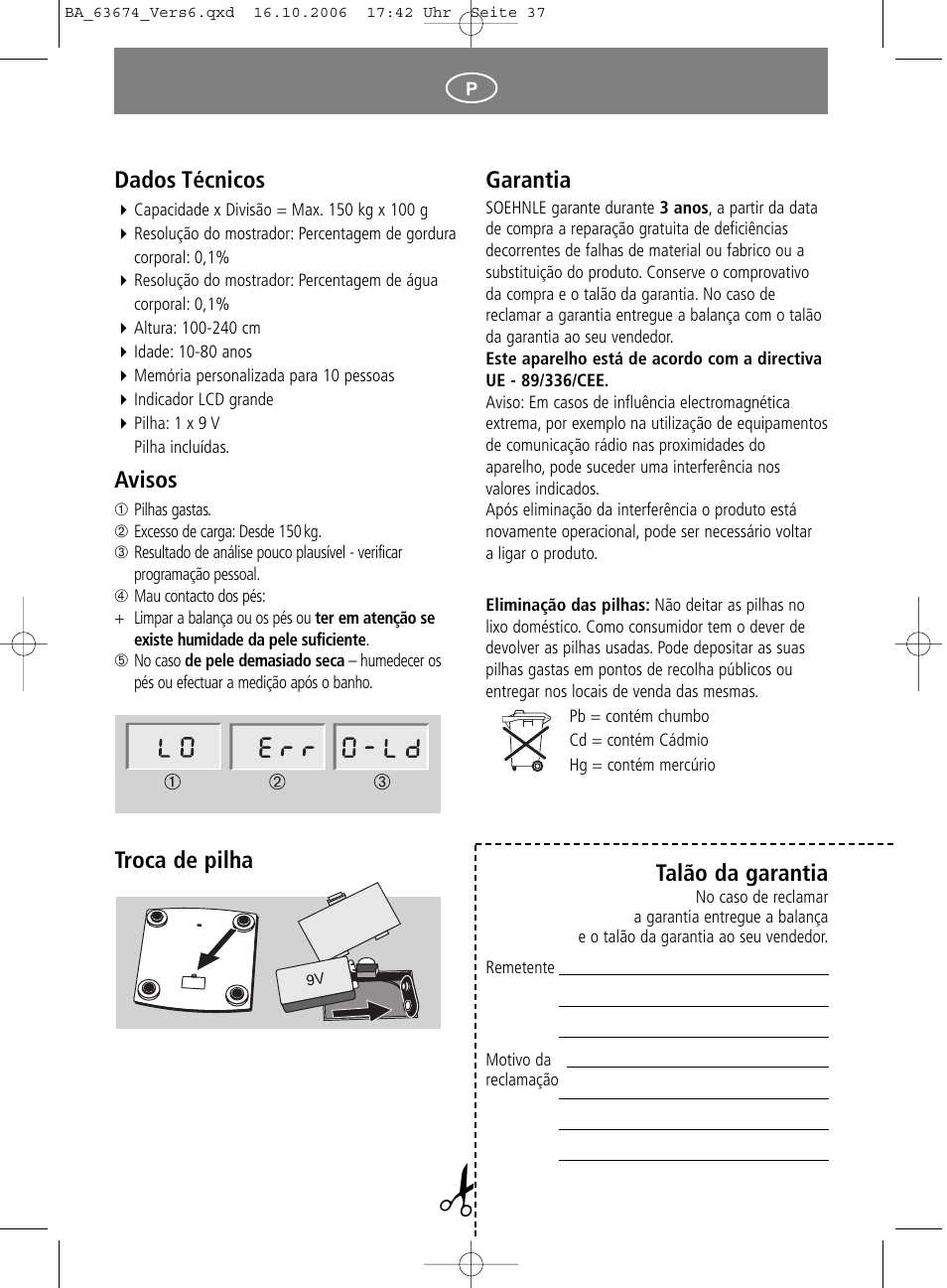 SOEHNLE Volga User Manual | Page 37 / 96