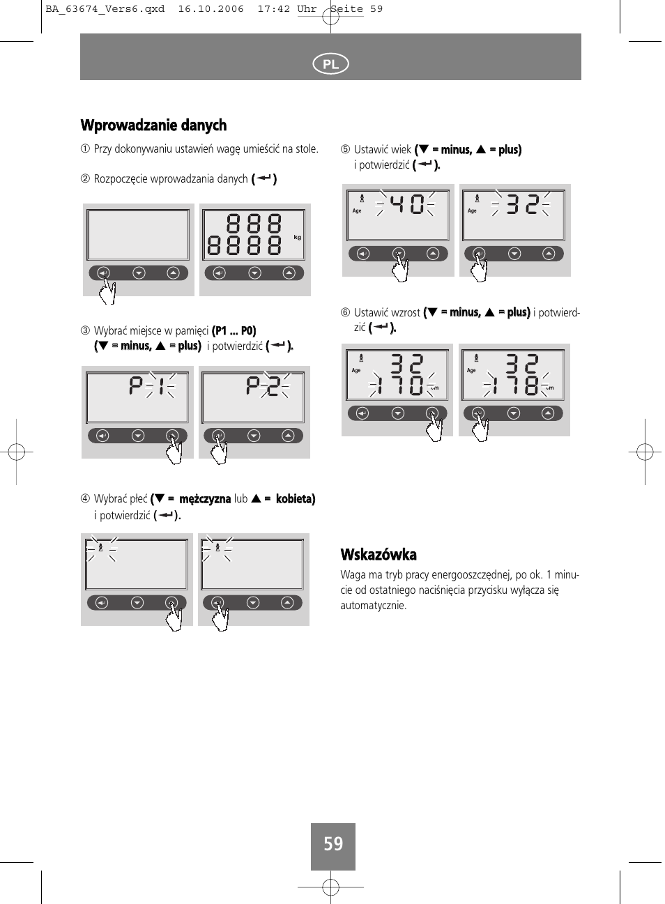 Wwp prro ow waad dzzaan niiee d daan nyycch h, Wwsskkaazzó ów wkkaa | SOEHNLE Volga User Manual | Page 59 / 96