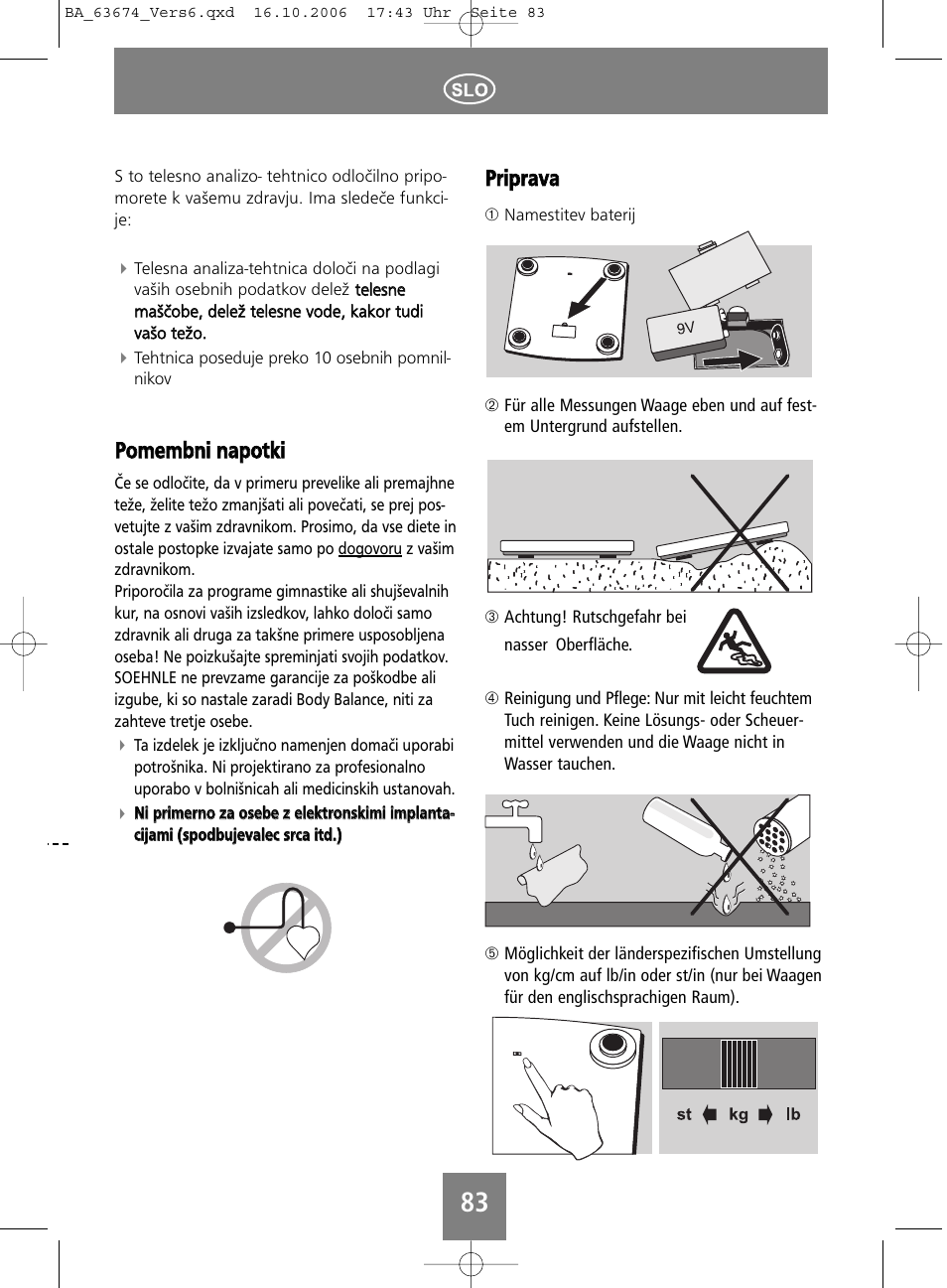 Ppo om meem mb bn nii n naap po ottkkii, Pprriip prraavvaa | SOEHNLE Volga User Manual | Page 83 / 96