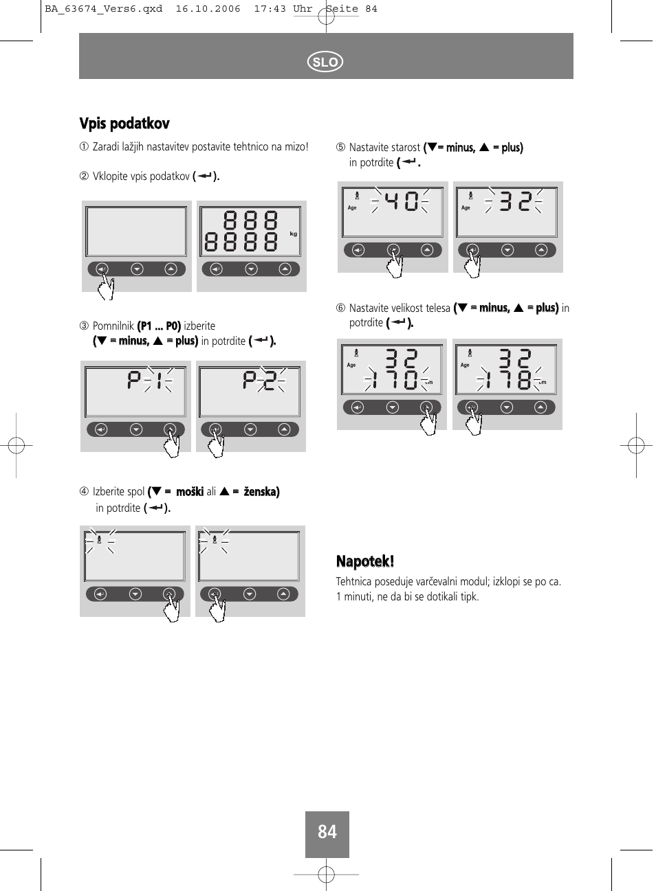 Vvp piiss p po od daattkko ovv, Nnaap po otteekk | SOEHNLE Volga User Manual | Page 84 / 96