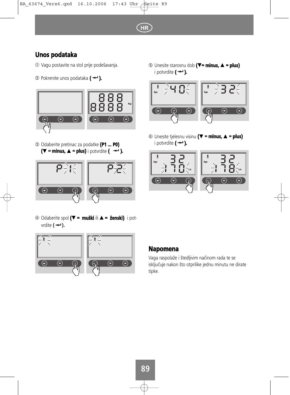Uun no oss p po od daattaakkaa, Nnaap po om meen naa | SOEHNLE Volga User Manual | Page 89 / 96
