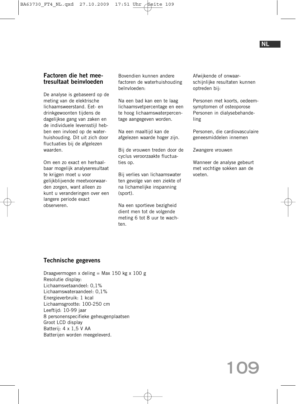 SOEHNLE Body Balance Slim FT4 User Manual | Page 109 / 400