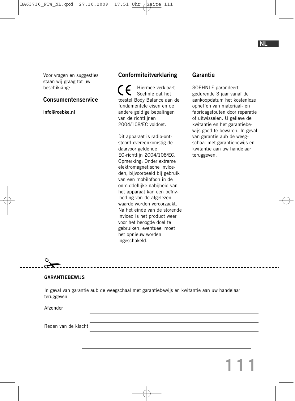 SOEHNLE Body Balance Slim FT4 User Manual | Page 111 / 400