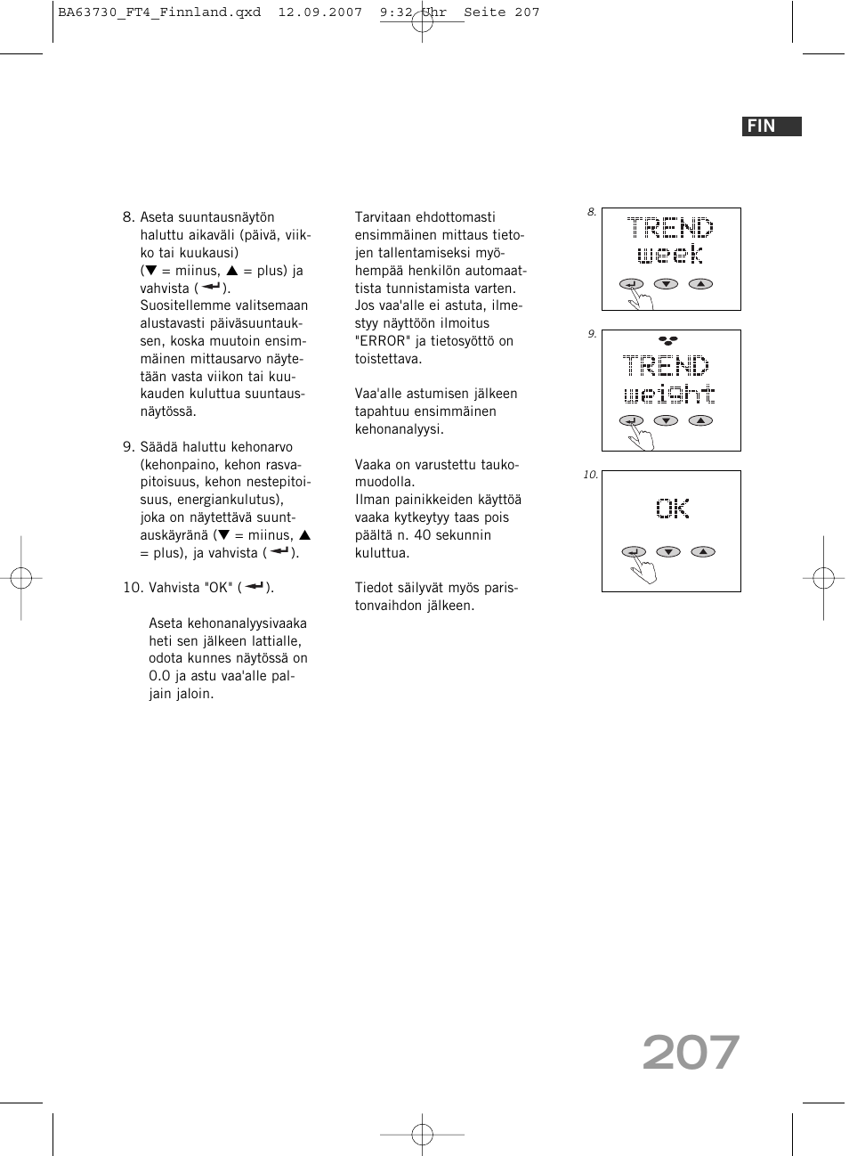 SOEHNLE Body Balance Slim FT4 User Manual | Page 207 / 400