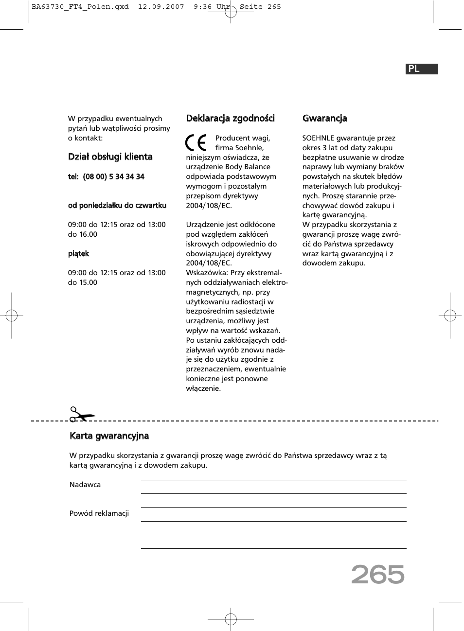 SOEHNLE Body Balance Slim FT4 User Manual | Page 265 / 400