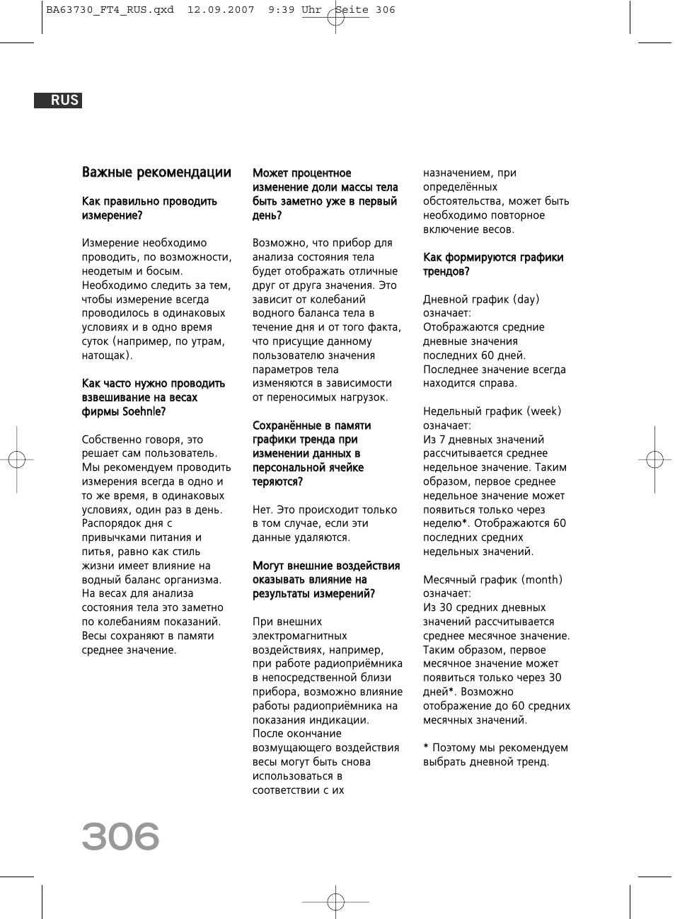 SOEHNLE Body Balance Slim FT4 User Manual | Page 306 / 400