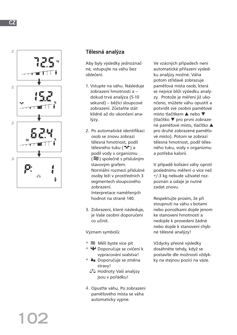 SOEHNLE Body Balance Shape F3 User Manual | Page 102 / 148