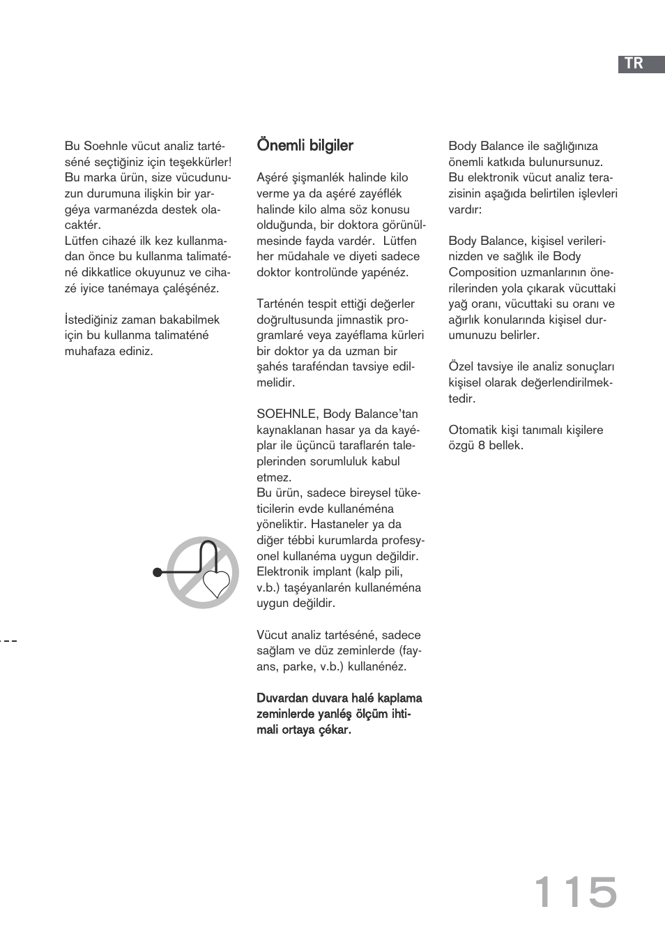 SOEHNLE Body Balance Shape F3 User Manual | Page 115 / 148