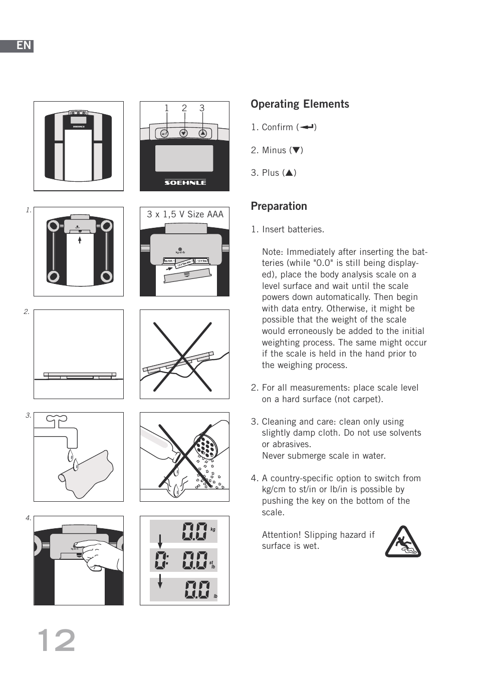 SOEHNLE Body Balance Shape F3 User Manual | Page 12 / 148