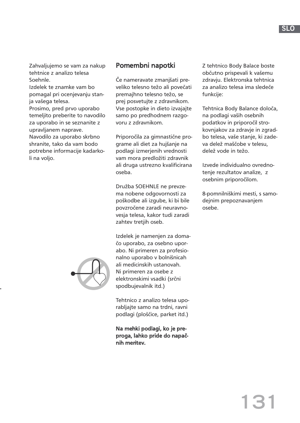 SOEHNLE Body Balance Shape F3 User Manual | Page 131 / 148