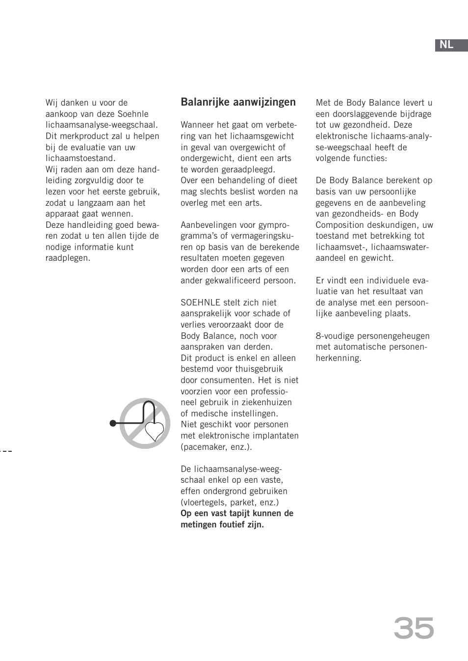 SOEHNLE Body Balance Shape F3 User Manual | Page 35 / 148