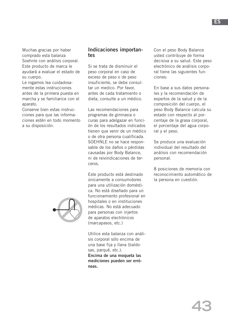 SOEHNLE Body Balance Shape F3 User Manual | Page 43 / 148