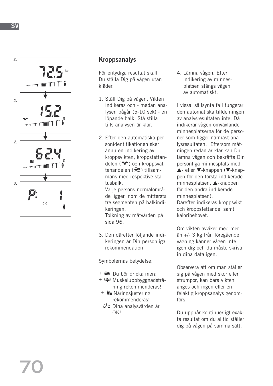 SOEHNLE Body Balance Shape F3 User Manual | Page 70 / 148