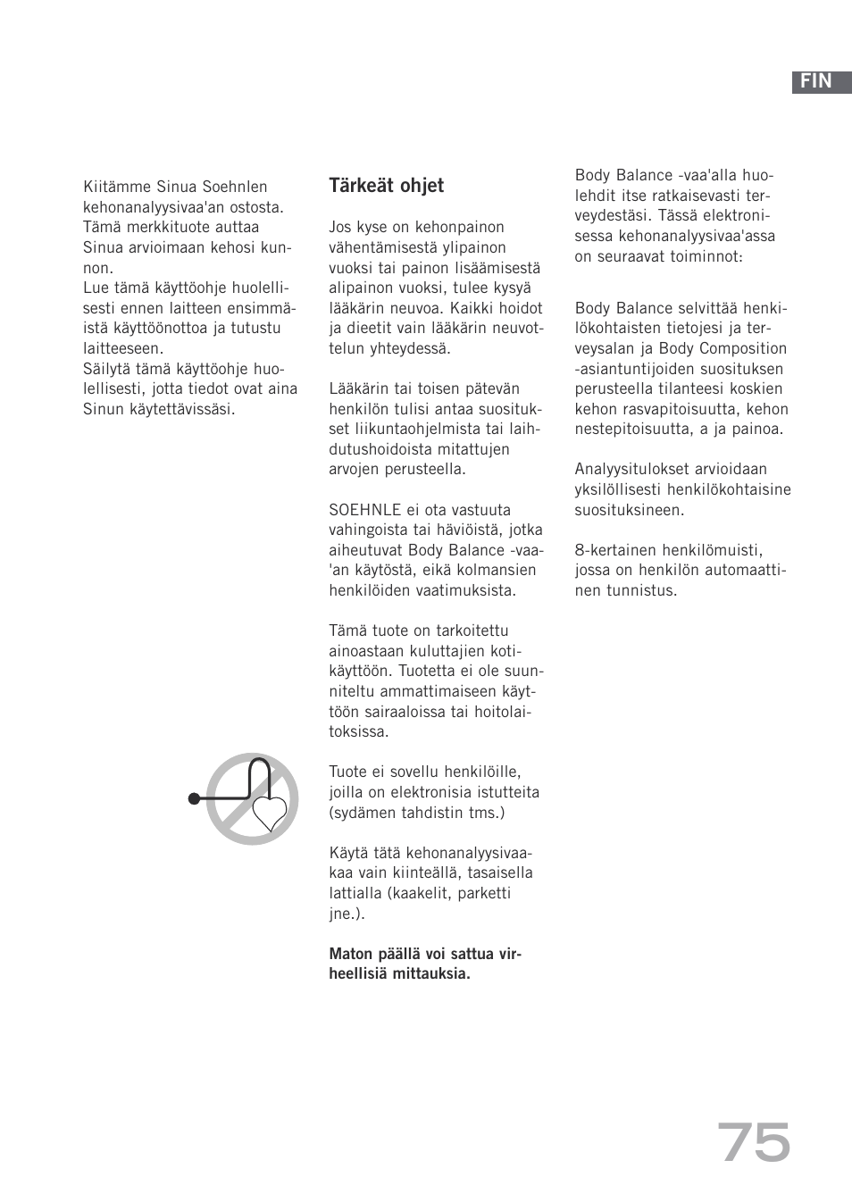 SOEHNLE Body Balance Shape F3 User Manual | Page 75 / 148