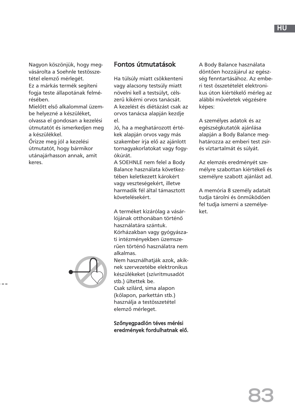 SOEHNLE Body Balance Shape F3 User Manual | Page 83 / 148