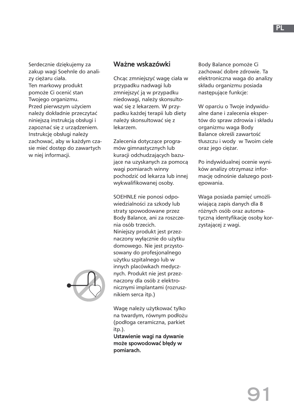 SOEHNLE Body Balance Shape F3 User Manual | Page 91 / 148