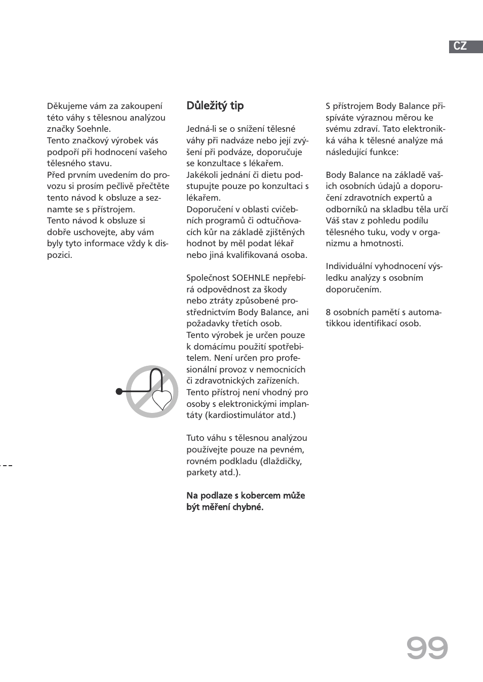 SOEHNLE Body Balance Shape F3 User Manual | Page 99 / 148