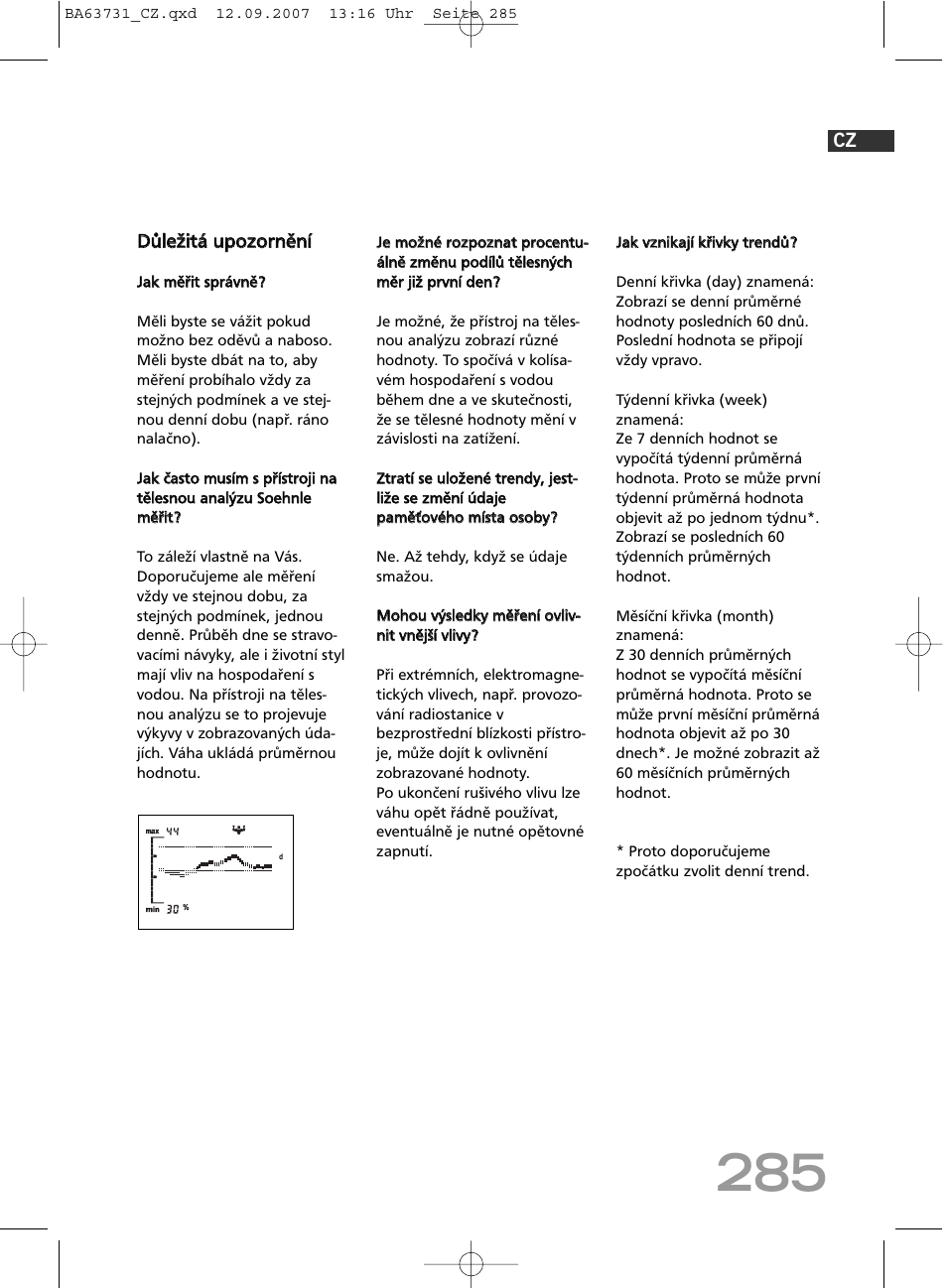 Ddů ůlle ež žiittá á u up po oz zo orrn ně ěn níí | SOEHNLE Body Balance Slim FT5 User Manual | Page 285 / 400