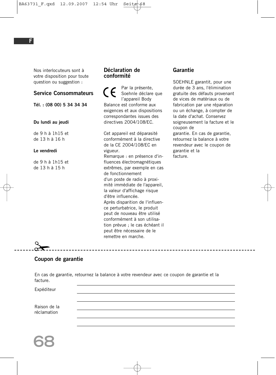 SOEHNLE Body Balance Slim FT5 User Manual | Page 68 / 400