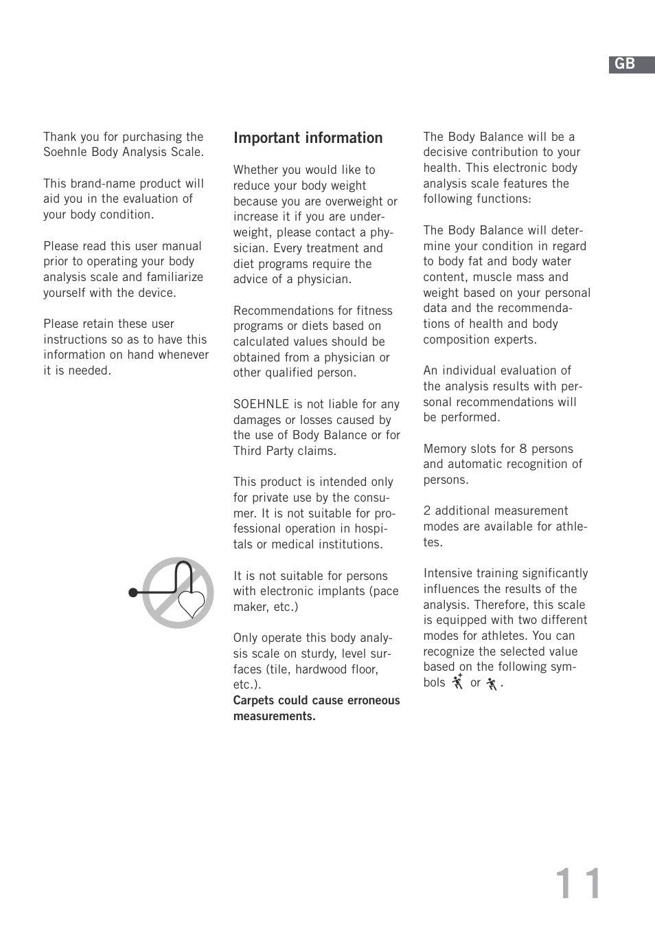 SOEHNLE Body Balance Shape F4 User Manual | Page 11 / 148
