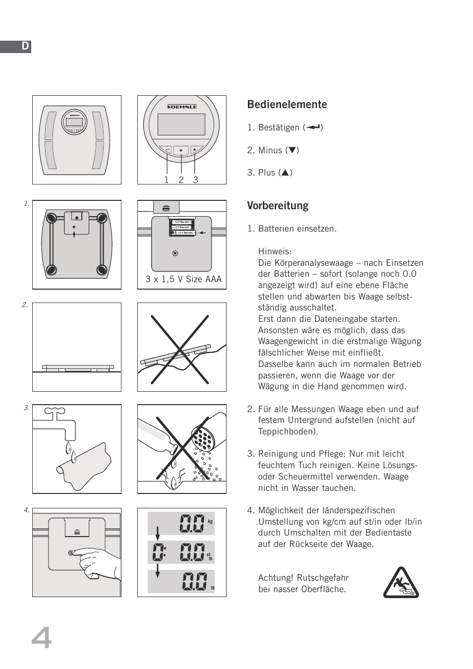 SOEHNLE Body Balance Shape F4 User Manual | Page 4 / 148