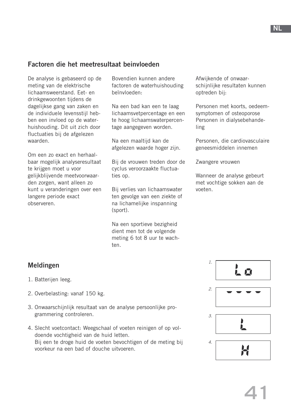 SOEHNLE Body Balance Shape F4 User Manual | Page 41 / 148