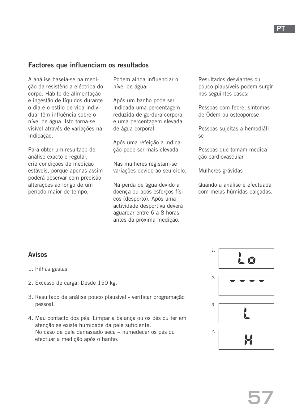 SOEHNLE Body Balance Shape F4 User Manual | Page 57 / 148