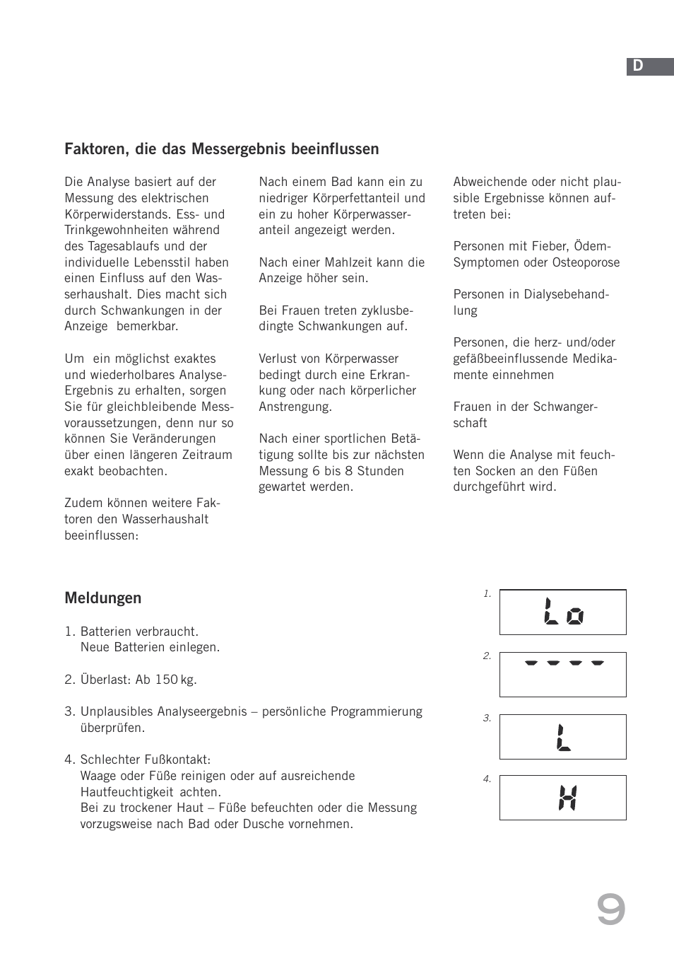 SOEHNLE Body Balance Shape F4 User Manual | Page 9 / 148