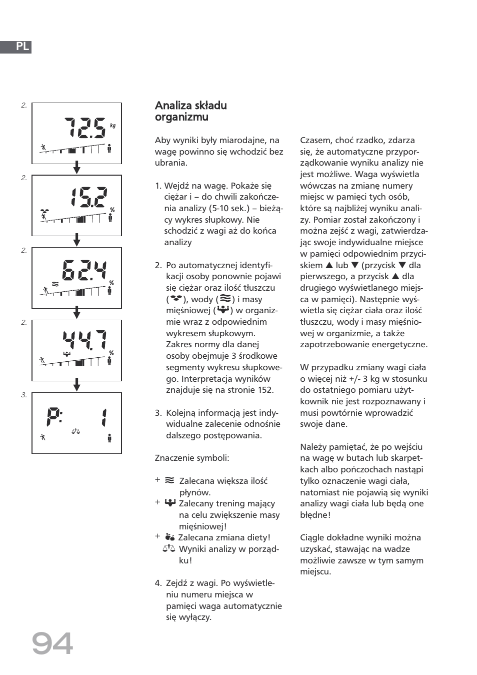 SOEHNLE Body Balance Shape F4 User Manual | Page 94 / 148