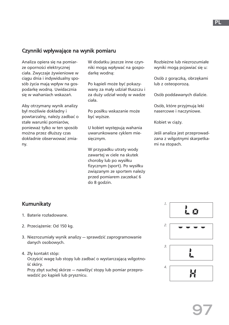 SOEHNLE Body Balance Shape F4 User Manual | Page 97 / 148