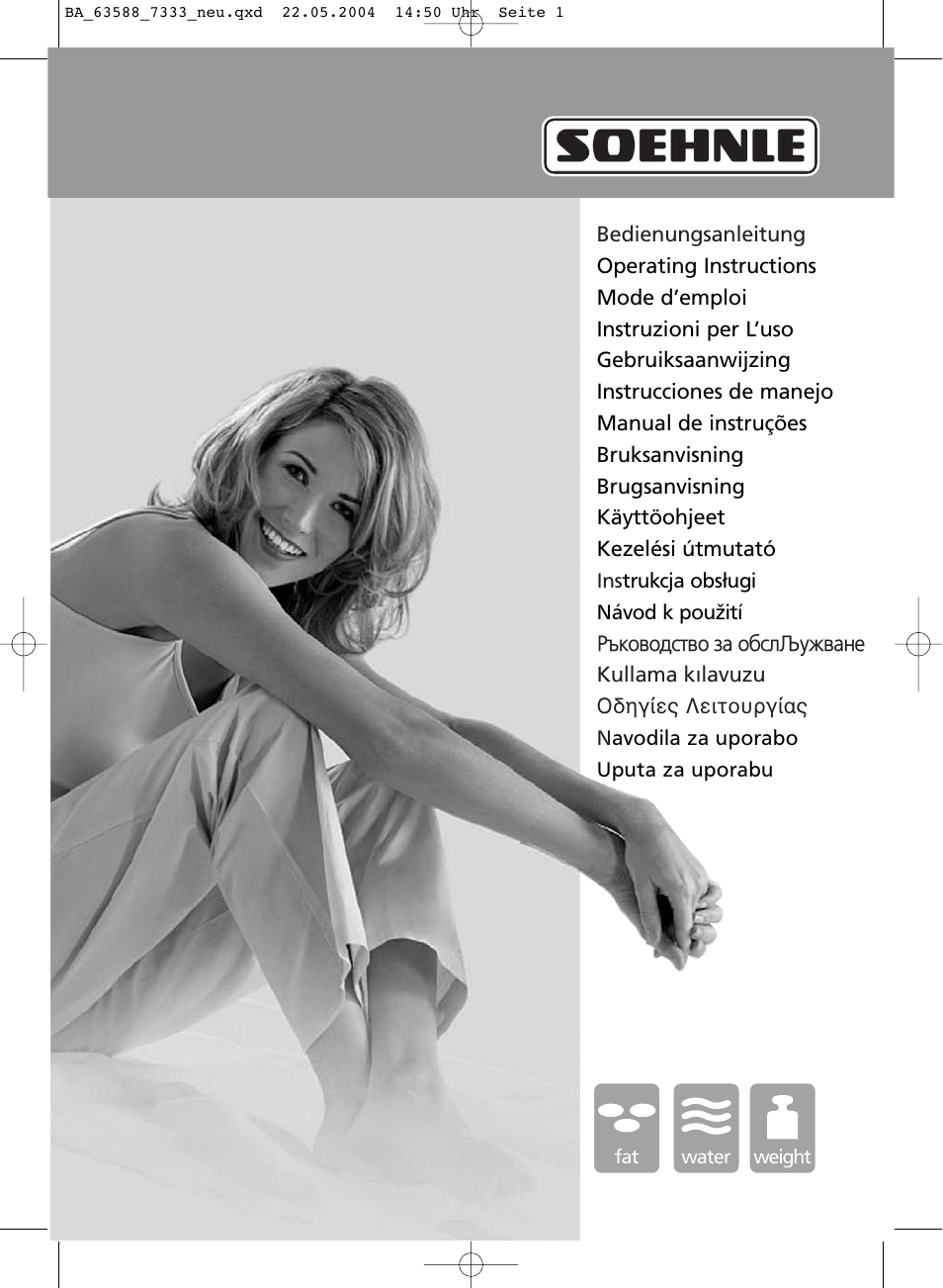 SOEHNLE Body Balance User Manual | 112 pages