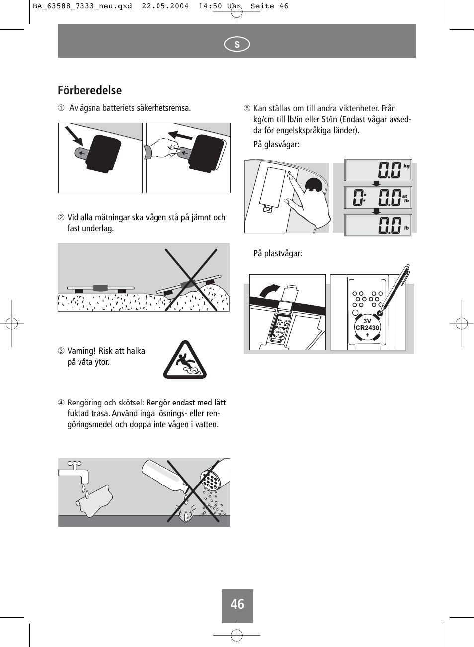 Förber edelse | SOEHNLE Body Balance User Manual | Page 46 / 112